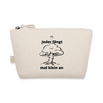 Jeder fängt mal klein an - Bio-Täschchen - Natur - Vorne