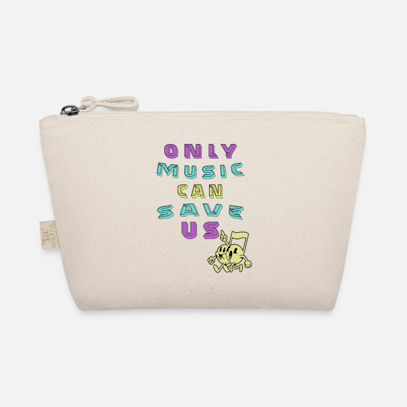 Only music can save us Musical notes World peace Organic Pouch