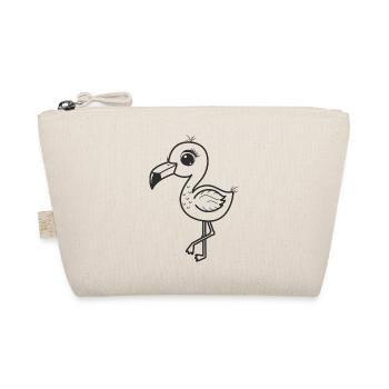 Süßer Strauß Pelikan Vogel - Bio-Täschchen - Natur - Vorne