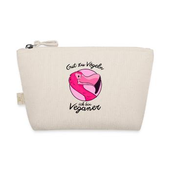 gut zu vögeln Flamingo - Bio-Täschchen - Natur - Vorne
