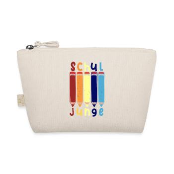 Stifte Schuljunge 2022 Schulbeginn T shirt - Bio-Täschchen - Natur - Vorne