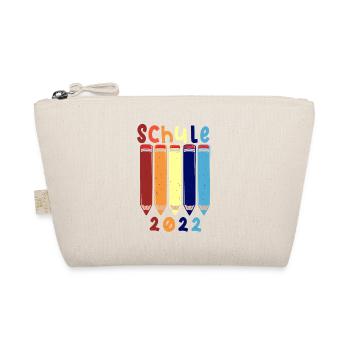 Kinder Schulbeginn Stifte Schule 2022 T shirt - Bio-Täschchen - Natur - Vorne