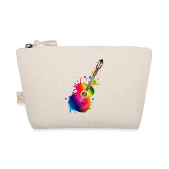 Acoustic Guitars Graffiti in Rainbow Colors - Organic Pouch - nature - Front