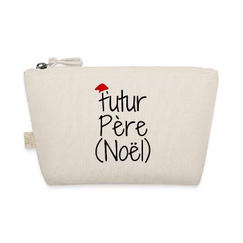Futur père noël cadeau futur papa - Trousse biologique - nature - Devant