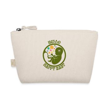 Hello Happy Baby - Women Pregnancy Announcement - Organic Pouch - nature - Front