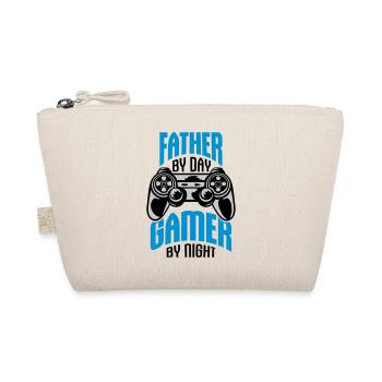 Father by day Gamer - Organic Pouch - nature - Front