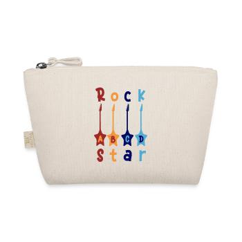 1. Klasse ABCD Rockgitarre T shirt - Bio-Täschchen - Natur - Vorne