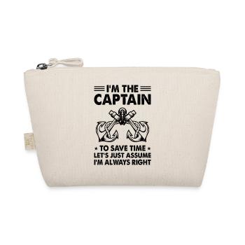 I'm The Captain To Save Time Let's Assume I'm Alwa - Bio-Täschchen - Natur - Vorne