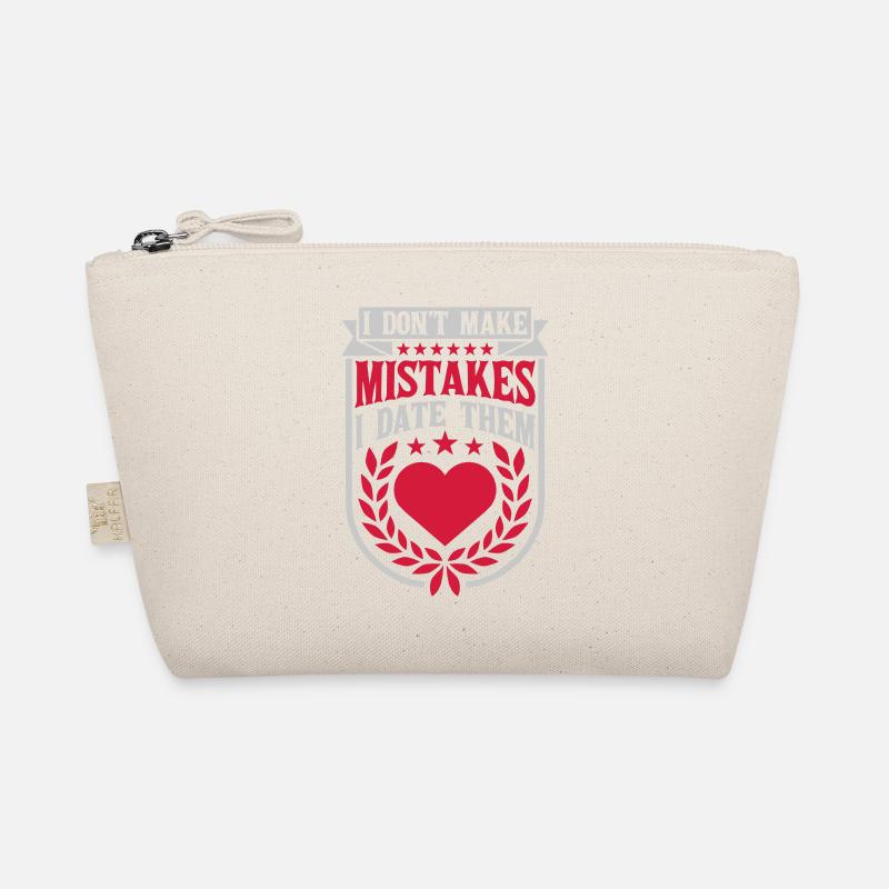 Date Mistakes Quote Logo Organic Pouch