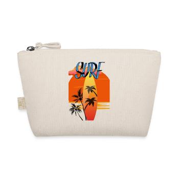 Planche de surf avec Sunset Red - Palmiers - Trousse biologique - nature - Devant