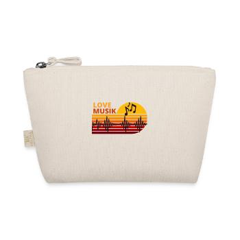 Music loves motif for musicians and creatives - Organic Pouch - nature - Front