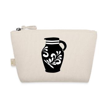 Bembel #100%Hessisch #FrankfurtLiebe - Organic Pouch - nature - Front