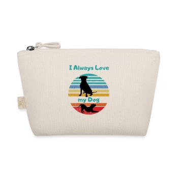 Always a dog love Doggi dog lover - Organic Pouch - nature - Front