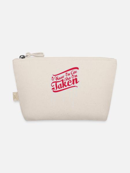 cute but taken quote - Organic Pouch - nature - Front