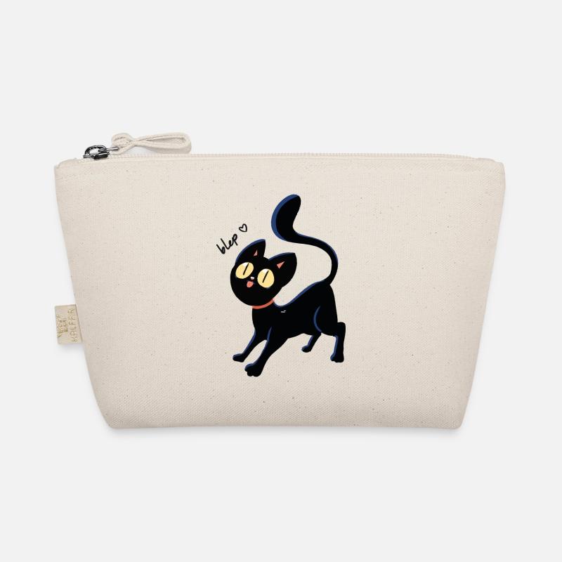Schwarze Blep Katze - Bio-Täschchen - Natur
