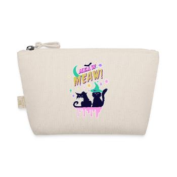 Meaw Meaw Halloween Costume Design For Cat Lovers - Organic Pouch - nature - Front