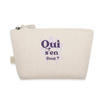 Tee-shirt marrant «Qui s’en fout ? » - Trousse biologique - nature - Devant
