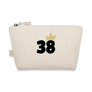 38 Krone Nummer 38 - Bio-Täschchen - Natur - Vorne