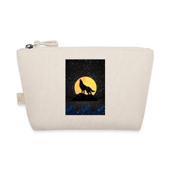 wolf on full moon night - Organic Pouch - nature - Front