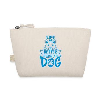 better with a dog - Organic Pouch - nature - Front