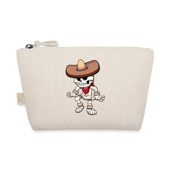 Dancing Mexican Skeleton - Organic Pouch - nature - Front
