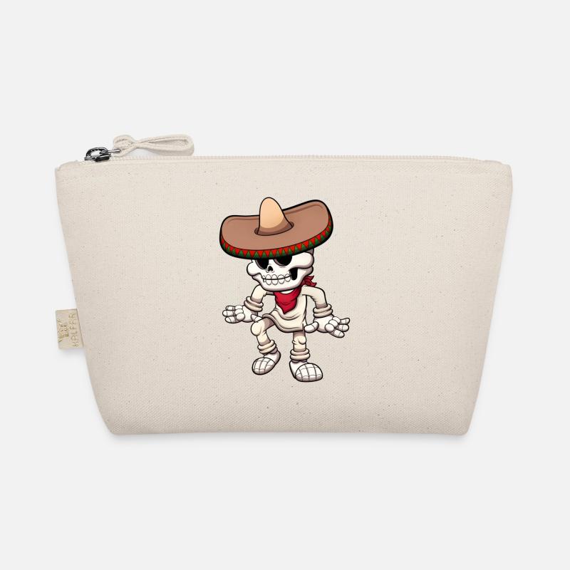 Dancing Mexican Skeleton Organic Pouch
