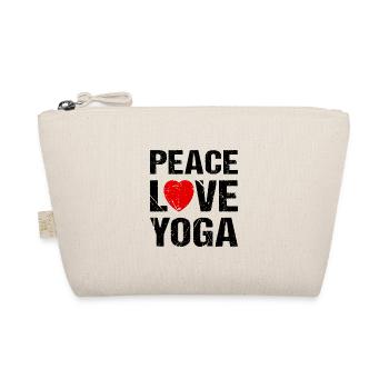 Peace Love Yoga - Bio-Täschchen - Natur - Vorne