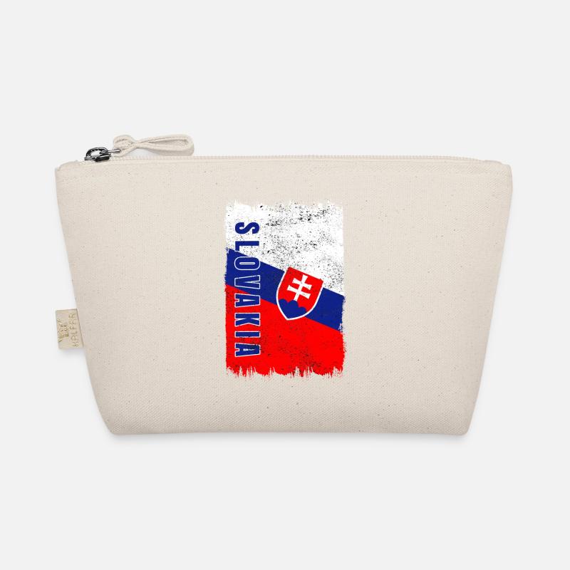 Slowakei Vintage Flagge - Bio-Täschchen - Natur