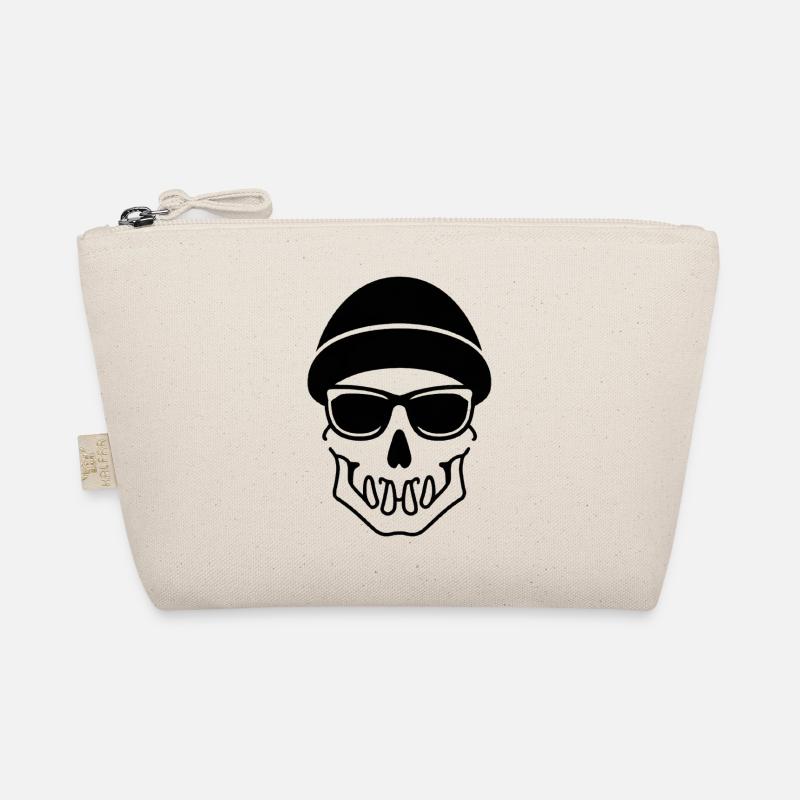 Skull hipster Halloween Organic Pouch