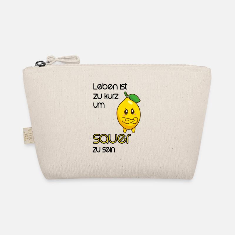 Zitrone Comic Lustig mit Spruch Bio-Täschchen