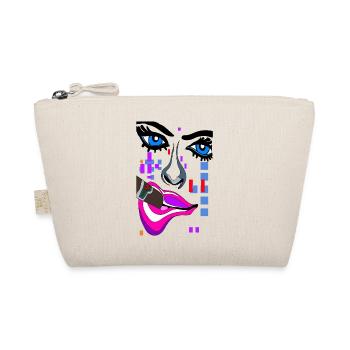 Eyes stand out with mouth nose face - Organic Pouch - nature - Front