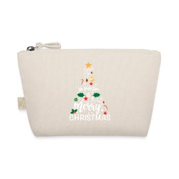 Unisex We wish you a Merry Christmas - Organic Pouch - nature - Front