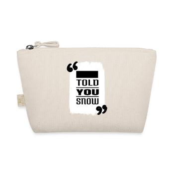 geek bday couples funny quote fairy tail dork - Bio-Täschchen - Natur - Vorne
