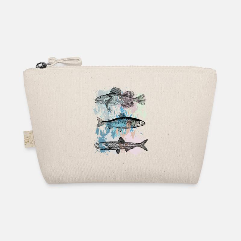 Fish triptych Organic Pouch