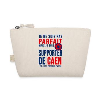 supporter football Caen Cadeau foot caennais - Trousse biologique - nature - Devant