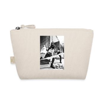 NRNF photo motif black white bank robbery scenario - Organic Pouch - nature - Front