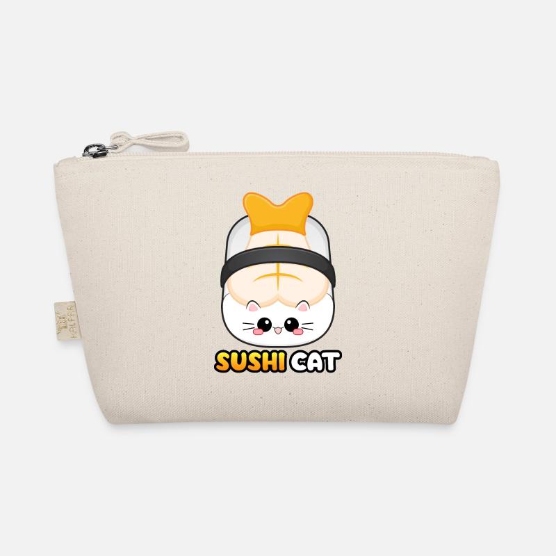 SUSHI CAT Japan Katze Shrimp Kitty Garnele Nigiri - Bio-Täschchen - Natur