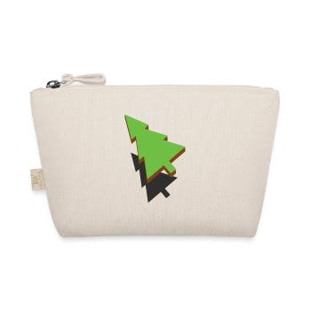 3d Christmas Tree - Organic Pouch - nature - Front