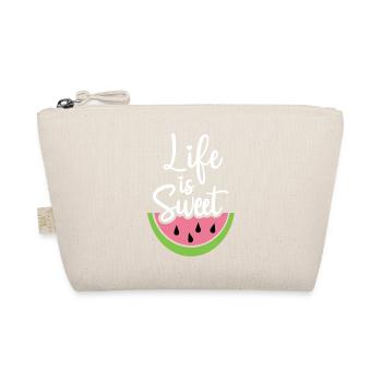 Life is Sweet - Organic Pouch - nature - Front