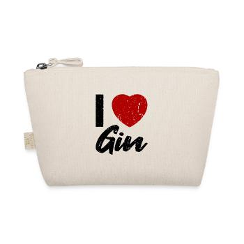 I love Gin - Bio-Täschchen - Natur - Vorne