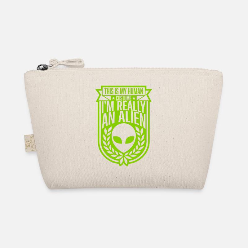 human costume alien quote Organic Pouch