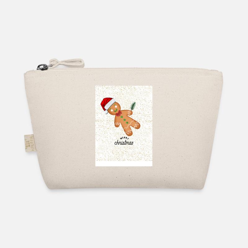 merry christmas-Weihnachtsmode - Bio-Täschchen - Natur