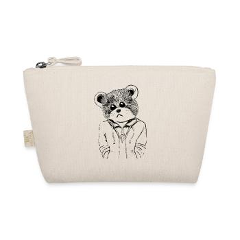Mignon ours en peluche à emporter pour petits et grands - Trousse biologique - nature - Devant