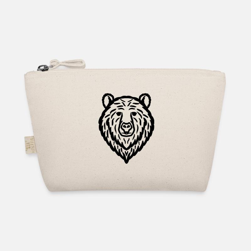Bear black Organic Pouch