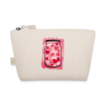 Cœurs dans un bocal - Trousse biologique - nature - Devant
