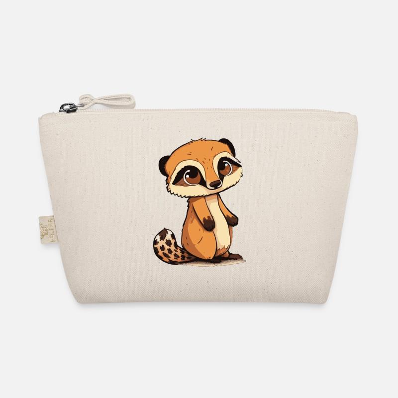 Comic Cute Kawaii Sticker Erdmännchen Hörnchen Bio-Täschchen