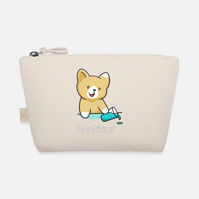 Sternzeichen Wassermann Katze Aquarius Geschenk Bio-Täschchen