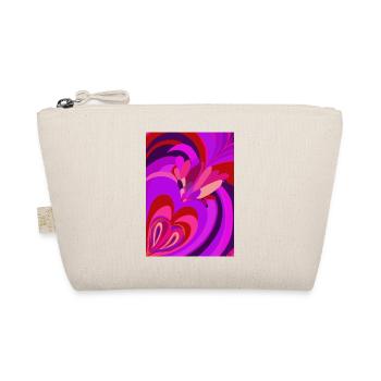 Psychedelic heart - Organic Pouch - nature - Front