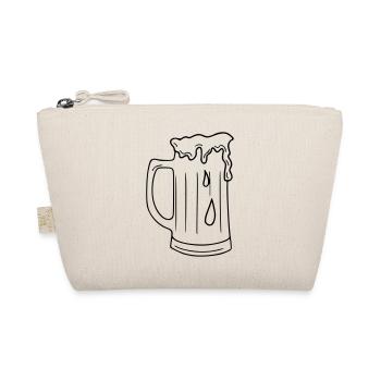 Beer Drawing Party Celebrate Black - Organic Pouch - nature - Front