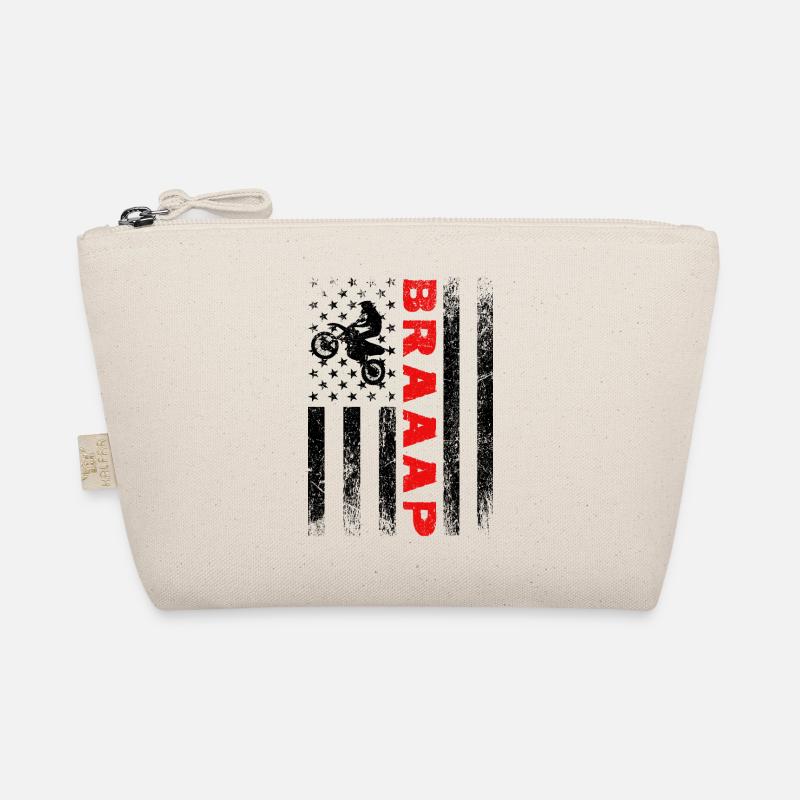 Braaap Graphic Dirt Biker Motorcycle Enduro Motocr - Bio-Täschchen - Natur
